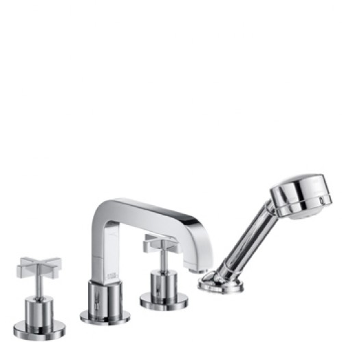 Hansgrohe Axor Citterio 4-Loch Fliesenrandarmatur mit Kreuzgriffen 39453000