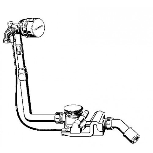 Kaldewei Ablaufgarnitur 4011 Comfort-Level Plus, integrierter Füllfunktion, 687770680001