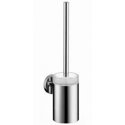 Hansgrohe Logis E/S WC-Bürste mit Behälter aus Glas brushed nickel 40522820