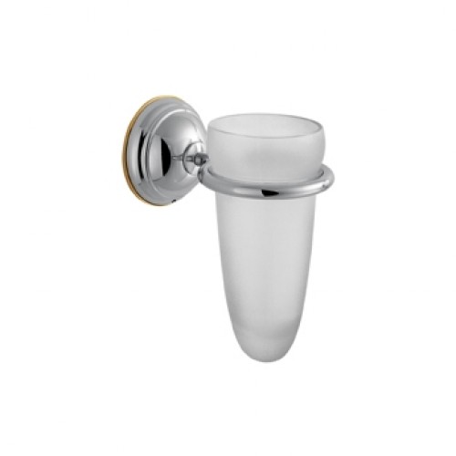 Hansgrohe Axor Carlton Zahnputzbecher chrom/gold optik 41434090 Hansgrohe Axor Carlton Zahnputzbecher chrom/gold optik 41434090
