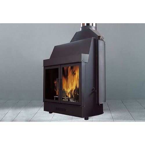 EDILKAMIN IDRO 100 Kamineinsatz 430380, geöffneter System, zwei Flügeltüren