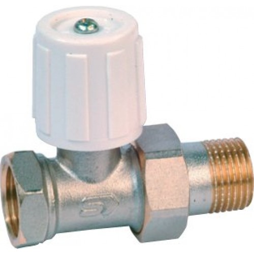 GEOS Heizkörperventil mit Doppelsteuerung, gerade, 3/8" (DN10), 1260D, 4522381