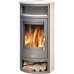 ABX POLAR 4654-6-III Holz-Kaminofen, graues Blech+Granit gold 4654-6ZG