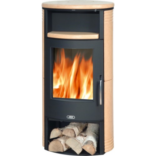 ABX ISLAND Holz-Kaminofen, schwarz+california/gold 4672-7SN