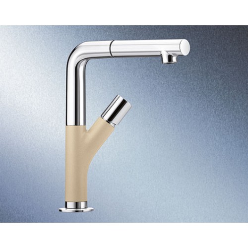 BLANCO YOVIS-S mit Schlauchbrause champagne/chrom 518297 BLANCO YOVIS-S mit Schlauchbrause champagne/chrom 518297