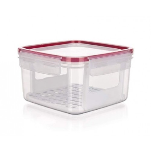 BANQUET Vorratsdose SUPER CLICK 1,2L mit Raster Rot 55BO893BR BANQUET Vorratsdose SUPER CLICK 1,2L mit Raster Rot 55BO893BR