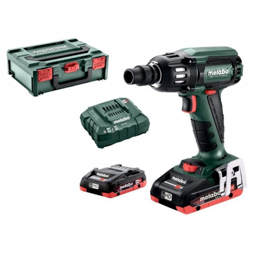 Metabo 602205800 SSW 18 LTX 400 BL Akku-schlagschrauber, 18V 2X4.0 Ah, MetaBOX