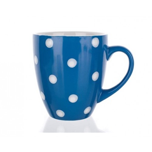 BANQUET Jumbotasse blau mit Tupfen 60K1512-B BANQUET Jumbotasse blau mit Tupfen 60K1512-B