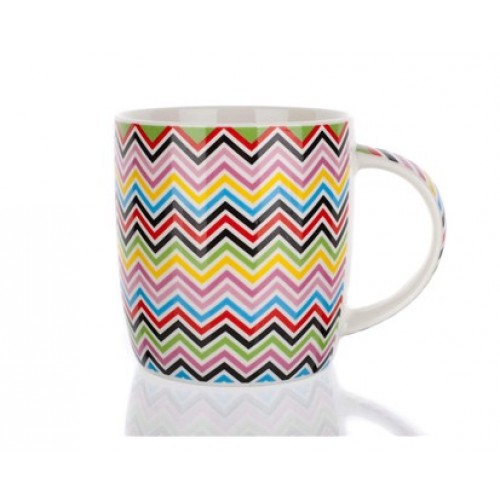 BANQUET Zickzack Keramikbecher 390 ml 60ZPX11355-B