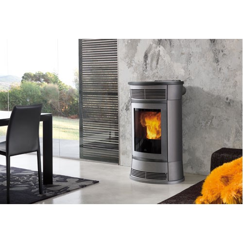 EDILKAMIN FUNNY Pellet-Kaminofen, grau, 637940