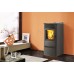 EDILKAMIN SEVEN Pellet-Kaminofen, grau, 640600