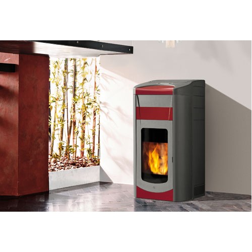 EDILKAMIN BOSTON Pellet-Kaminofen, weiss, 652490 EDILKAMIN BOSTON Pellet-Kaminofen, weiss, 652490