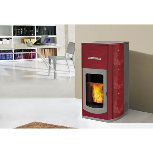 EDILKAMIN MONTREAL Pellet-Kaminofen, bordeaux, 656030
