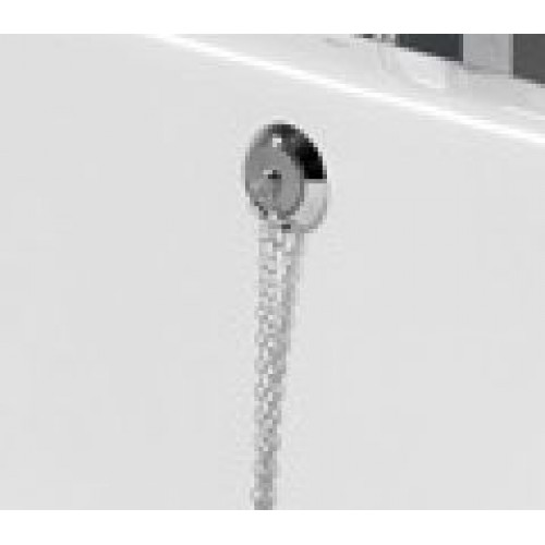 Roca Newcast Ablauf mit Überlauf und Spund, chrom 7506403400