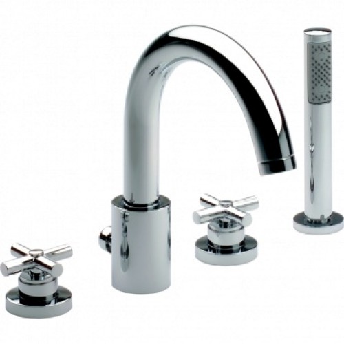 Roca Loft Zweihand-Wannenarmatur, chrom 75A0943C00