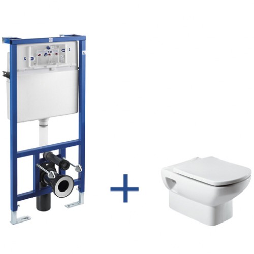 Roca Dama Senso Set Wand-WC + Vorwandelement, 789009000S