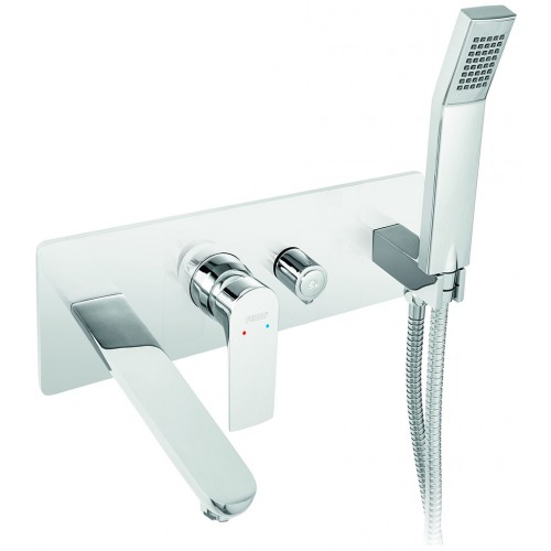 B-WARE FERRO Algeo Square Unterputz-Wannenarmatur, wandmontiert BAQ11P AUSVERPACKT