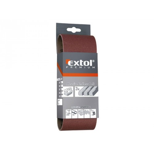 EXTOL PREMIUM Schleifband, P40, 533 × 75 mm, 3 Stk. 8803524