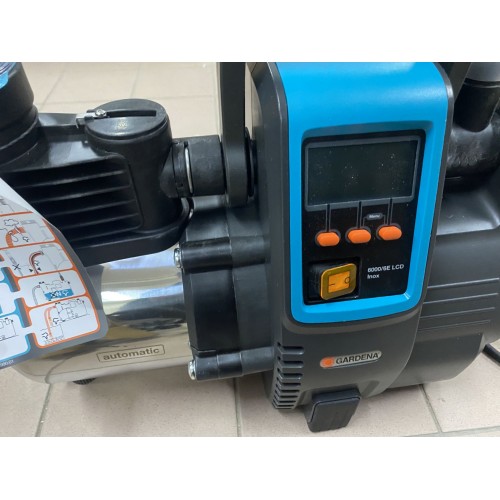 GARDENA 6000 / 6E LCD inox Hauswasserautomat 230V 6000 l/h 1760-20