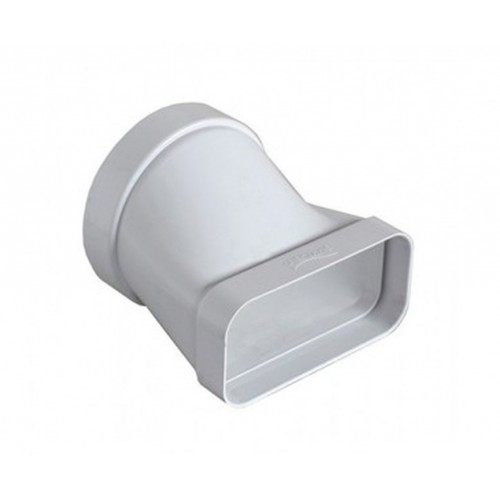 ARISTON Horizontaler Übergang ABS von 125 mm Durchmesser auf Rechteck 150 x 70 mm 3208043
