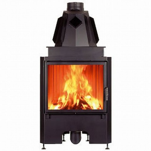 EDILKAMIN AIRFIRE Kamineinsatz, luftführend, flate Flügeltür 613010