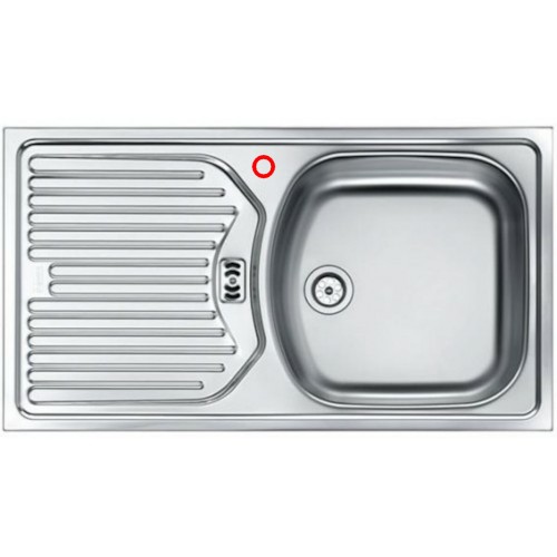 B-WARE Franke Euroform EFL 614-78, Küchenspüle, Edelstahl Leinenstruktur 101.0286.017