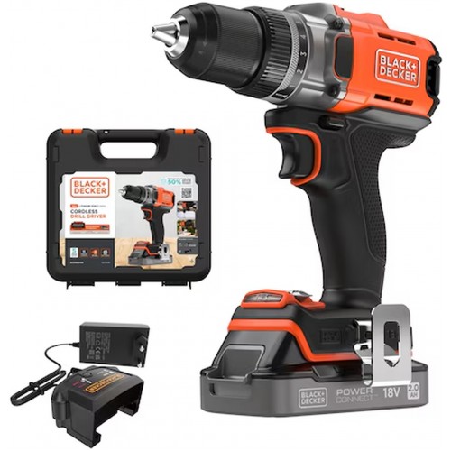 Black & Decker BCD382D1XK-QW Akku-Bohrschrauber (45Nm/18V/1x2,0Ah), Koffer Black & Decker BCD382D1XK-QW Akku-Bohrschrauber (45Nm/18V/1x2,0Ah), Koffer