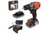 Black & Decker BCD382D2XK-QW Akku-Bohrschrauber (45Nm/18V/2x2,0Ah), Koffer