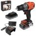 Black & Decker BCD382D2XK-QW Akku-Bohrschrauber (45Nm/18V/2x2,0Ah), Koffer