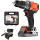 Black & Decker BCD383D1XK-QW Akku-Schlagbohrschrauber (45Nm/18V/1x2,0Ah), Koffer