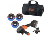 Black & Decker BCG6L8F1S-QW Akku bürstenloser Winkelschleifer (18V/1x4,0Ah)