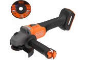 Black & Decker BCG6L8N-XJ Akku bürstenloser Winkelschleifer (18V/ohne Akku und Ladegerät)