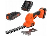 Black & Decker BCSS18D1-QW Akku-Gras- und Strauchschere (20cm/18V/1x2,0Ah)