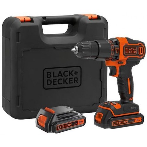 Black & Decker BDCHD18KB-QW Akku-Schlagbohrschrauber (40Nm/18V/2x1,5Ah), Koffer