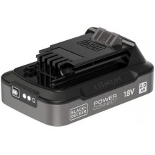 Black & Decker BDL2018S-XJ Akku Li-Ion (18V/2,0Ah) mit Ladezustandsanzeige