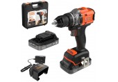 Black & Decker BLD682D2XK-QW Akku bürstenloser Schraubendreher (50Nm/18V/2x2,0Ah), Koffer