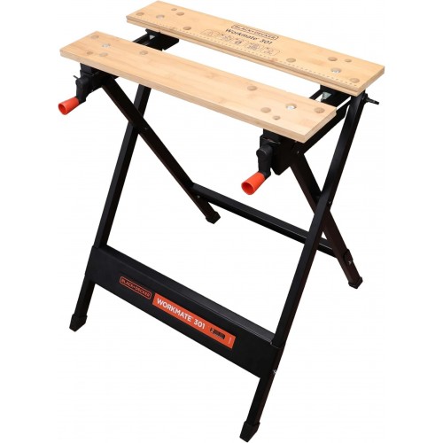 Black & Decker WM301-XJ Transportable Werkbank (160kg/610x250mm) Black & Decker WM301-XJ Transportable Werkbank (160kg/610x250mm)