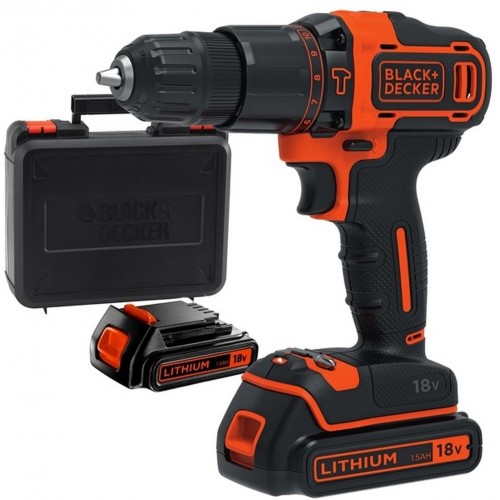 Black & Decker BDCHD18KB Akku-Schlagbohrschrauber (2x1,5Ah/18V) Koffer