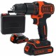 Black & Decker BDCHD18KB Akku-Schlagbohrschrauber (2x1,5Ah/18V) Koffer