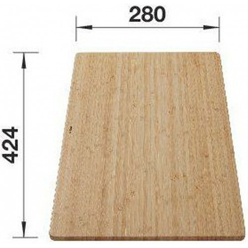 BLANCO Holzschneidbrett aus Bambus für SOLIS 424x280 239449
