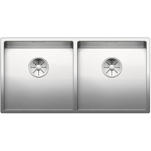 BLANCO Einbauspüle CLARON 400/400-IF Edelstahl Steelart InFino Ablauf 521617