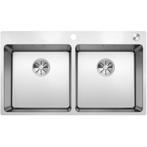 BLANCO Edelstahlspüle ANDANO 400/400-IF/A Edelstahl Seidenglanz 525249