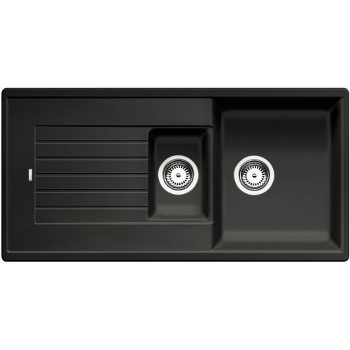 BLANCO ZIA 6 S Silgranit schwarz doppelseitiges Design 526021