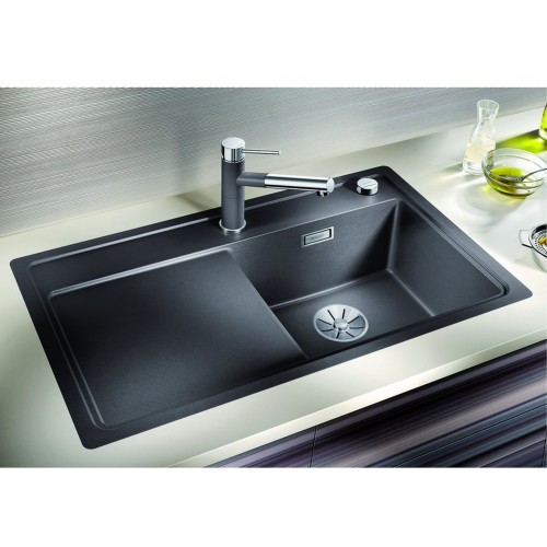 BLANCO Zenar 45 S-F Spüle schwarz, Becken links 526039