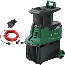 BOSCH AXT 25 TC Leisehäcksler + 15 m Kabel und Handschuhe 060080330D