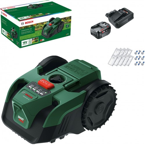 BOSCH VISIMOW18V-100 Akku-Mähroboter, 1x 4,0Ah, Ersatzmesser 06008E1002