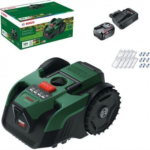 BOSCH VISIMOW18V-200 Akku-Mähroboter, 1x 5,0Ah, Ersatzmesser 06008E1102 BOSCH VISIMOW18V-200 Akku-Mähroboter, 1x 5,0Ah, Ersatzmesser 06008E1102