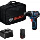 BOSCH GSB12V-32 PROFESSIONAL Akku-Schlagbohrschrauber, 2x 12V/2,0Ah, Tasche 06019G9503