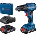BOSCH GSB 185-LI PROFESSIONAL Akku-Schlagbohrschrauber, 2x 2,0 Ah, L-BOXX 06019K3100