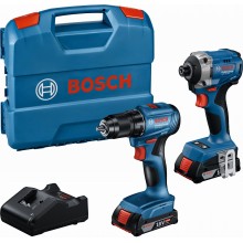 Bosch GDR 18V-215 + GSR 185-LI (2x GBA 18V 2,0Ah; GAL 18V-20; Koffer) 06019N2023